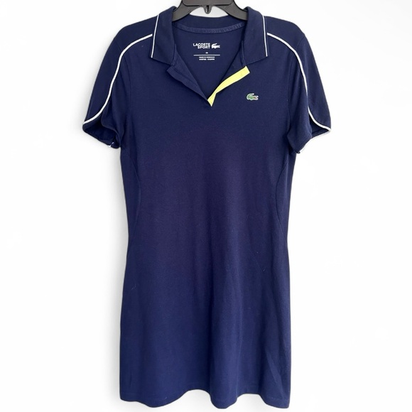 Lacoste Dresses & Skirts - LACOSTE SPORT Polo Piqué Dress Navy Preppy Golf Tennis Casual Athletic Sz M / 40